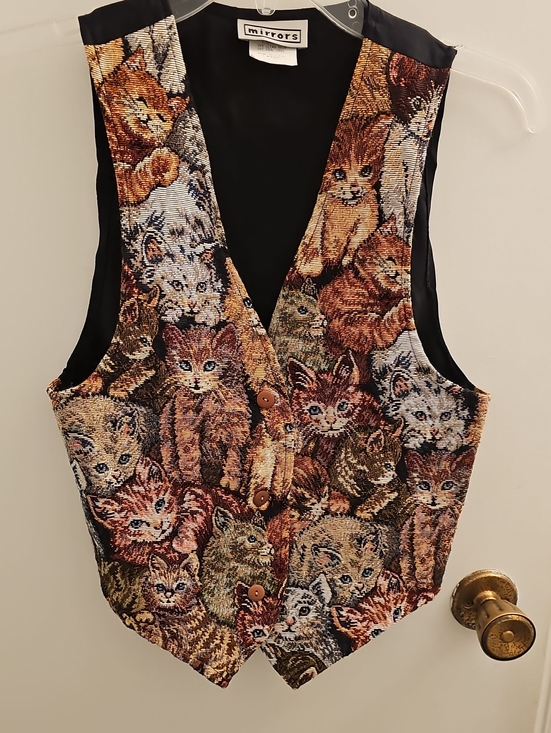 Mirrors Other - Mirrors Cat Tapestry Vest (Girls)